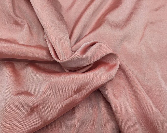 Faux silk fabric or artificial silk, lightweight, two tone pink, sold per meter (39”)