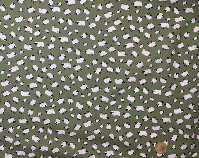 High quality cotton poplin, oekotex certified, sheep