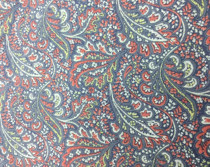 English Pima lawn cotton fabric. Soft Paisley,