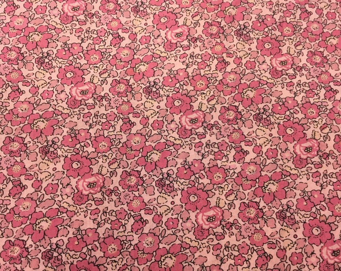 Tana lawn fabric, Liberty of London, exclusive Betsy Ann Raspberry