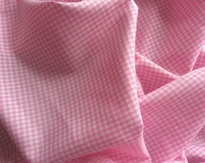 Cotton poplin, check weave