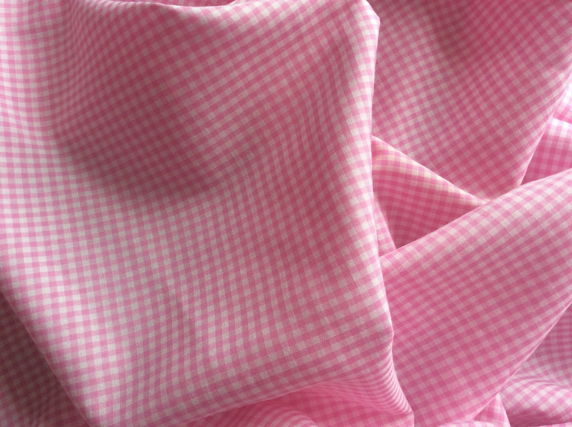 Cotton poplin, check weave