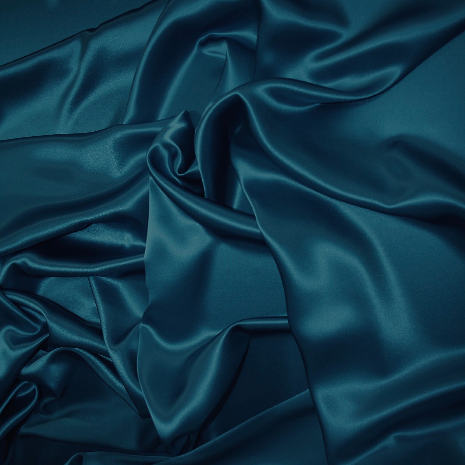 Sky Blue Silk Fabric by the Yard, Blue Matte Silk Satin for