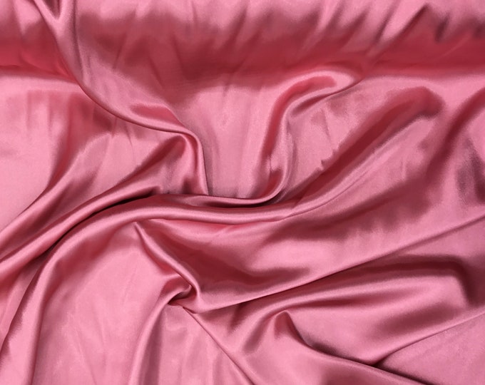 High quality silky satin back crepe, antique pink nr43, close to genuine silk crepe, backed crepe.