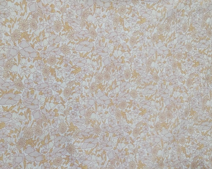 Tana lawn fabric from Liberty of London, bleached Poppy and Daisy