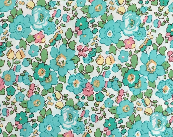 Betsy green, Tana lawn fabric from Liberty of London