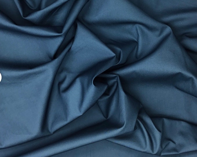 High quality cotton poplin, oektoex certified. Tempest blue nr65