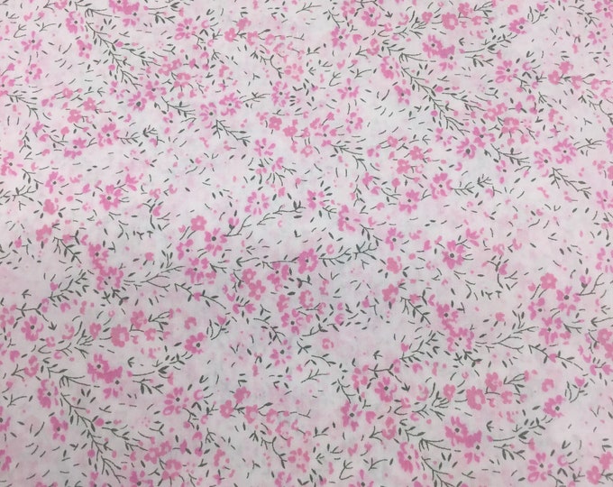 Tana lawn fabric from Liberty of London exclusive Phoebe pink bleached print