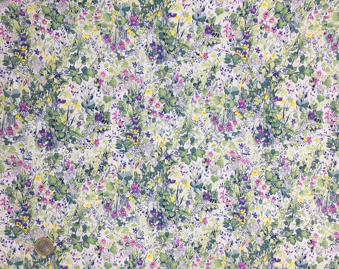 English Pima lawn cotton fabric, priced per 25cm. Monet