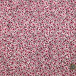 English Pima lawn cotton fabric, priced per 25cm, pink floral