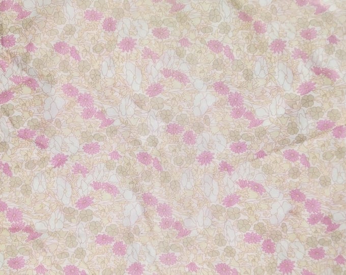 Tana lawn fabric from Liberty of London, bleached Poppy and Daisy
