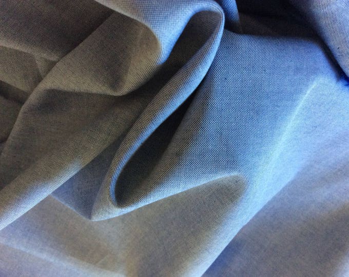 High quality cotton poplin, white and blue oxford weave