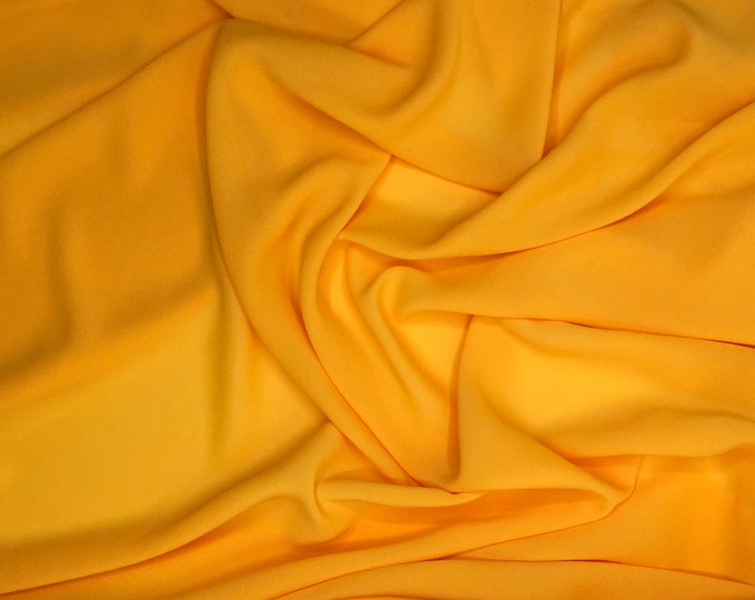 High quality Faux Silk Chiffon. Egg yolk or curry yellow N43