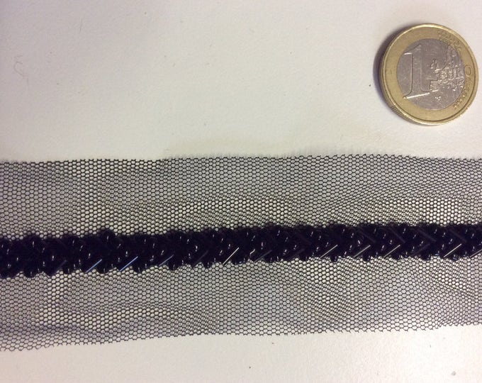 Beaded or Embroidered ribbon, sold per meter (approx 39")
