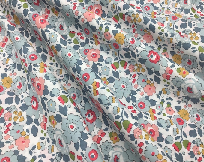 Tana lawn fabric from Liberty of London, Betsy Porcelaine