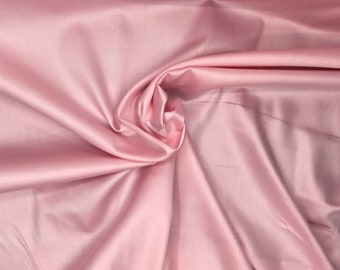 High quality cotton sateen or cotton satin Baby pink nr13