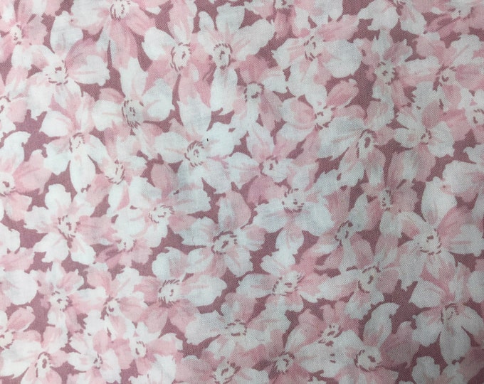 English Pima lawn cotton fabric, April flowers