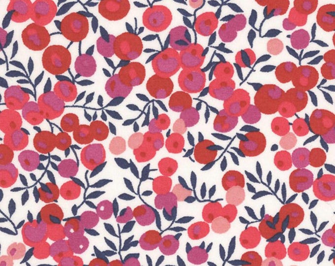Tana lawn fabric from Liberty of London, Wiltshire red S