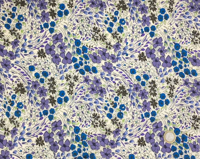 English Pima lawn cotton fabric, priced per 25cm.