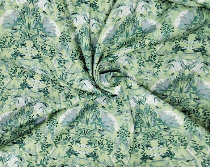 English Pima lawn cotton fabric Fabric Freedom Ice green jugend print