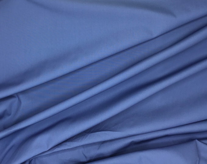 High quality cotton poplin dyed in Japan. Storm blue nr30