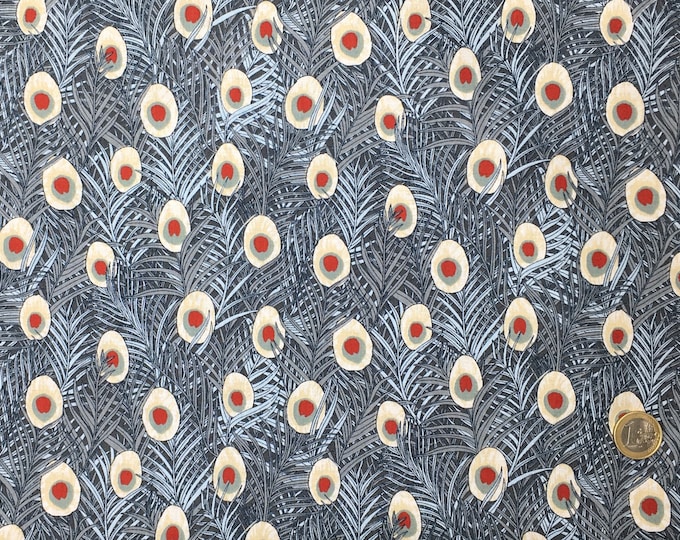English Pima lawn cotton fabric, priced per 25cm. Feathers