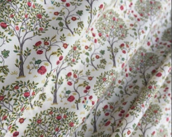 English Pima lawn cotton fabric, priced per 25cm. Trees