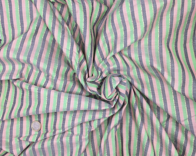 Indian woven cotton voile, hand made Avocado Jaipur