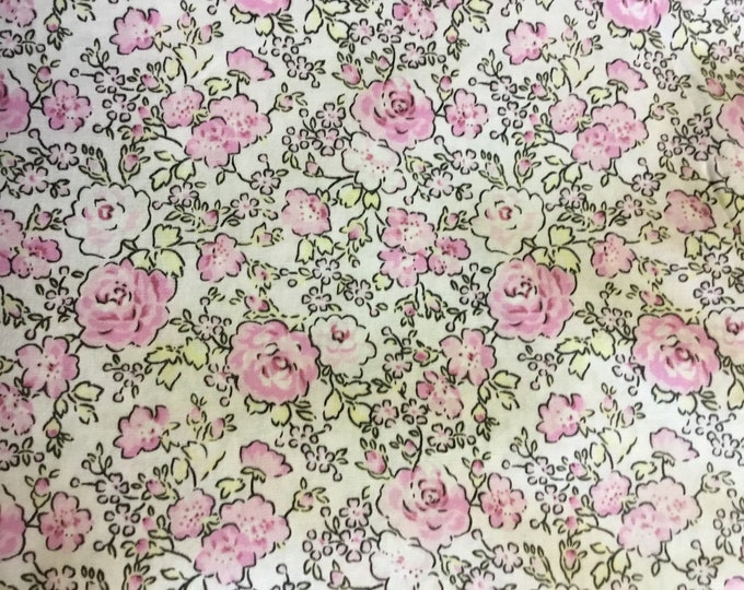 High quality cotton poplin, roses