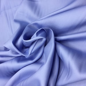 Powder Blue Cotton Satin Fabric