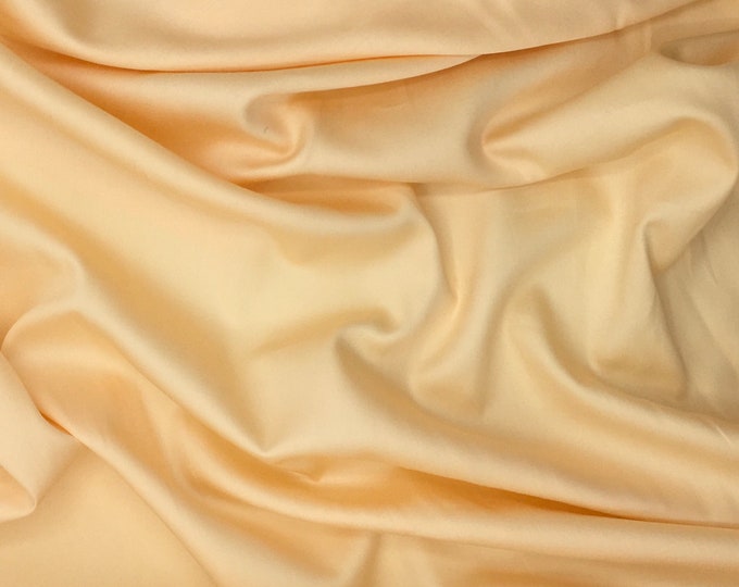 High quality cotton satin creamy yellow no3