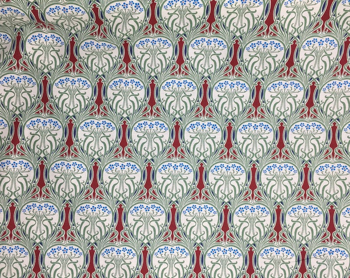 English Pima lawn cotton fabric, priced per 25cm. jugend style