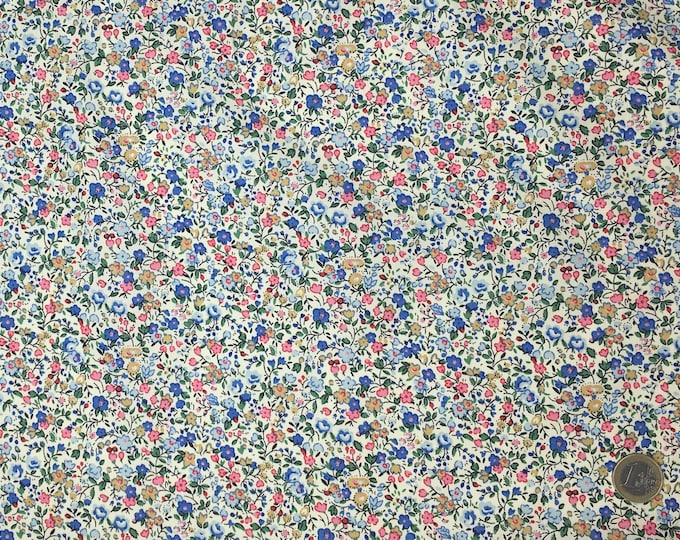 High quality cotton poplin dyed in Japan with Floral print