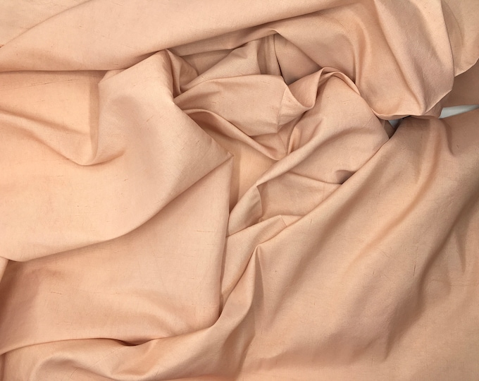 Pure dupioni silk fabric, powder pink