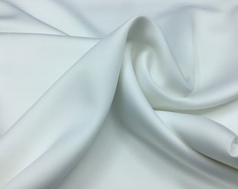 Crêpe mousseline simili soie, spécial robe de mariée, blanc no1. Gamme 3488