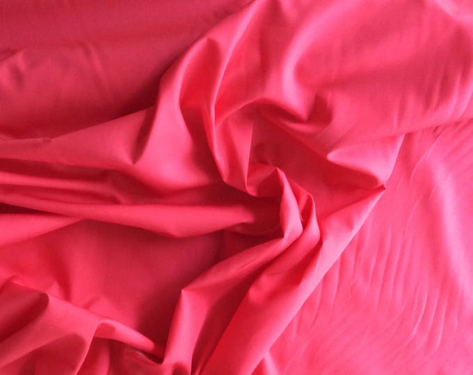 High quality cotton poplin, dark coral pink no15