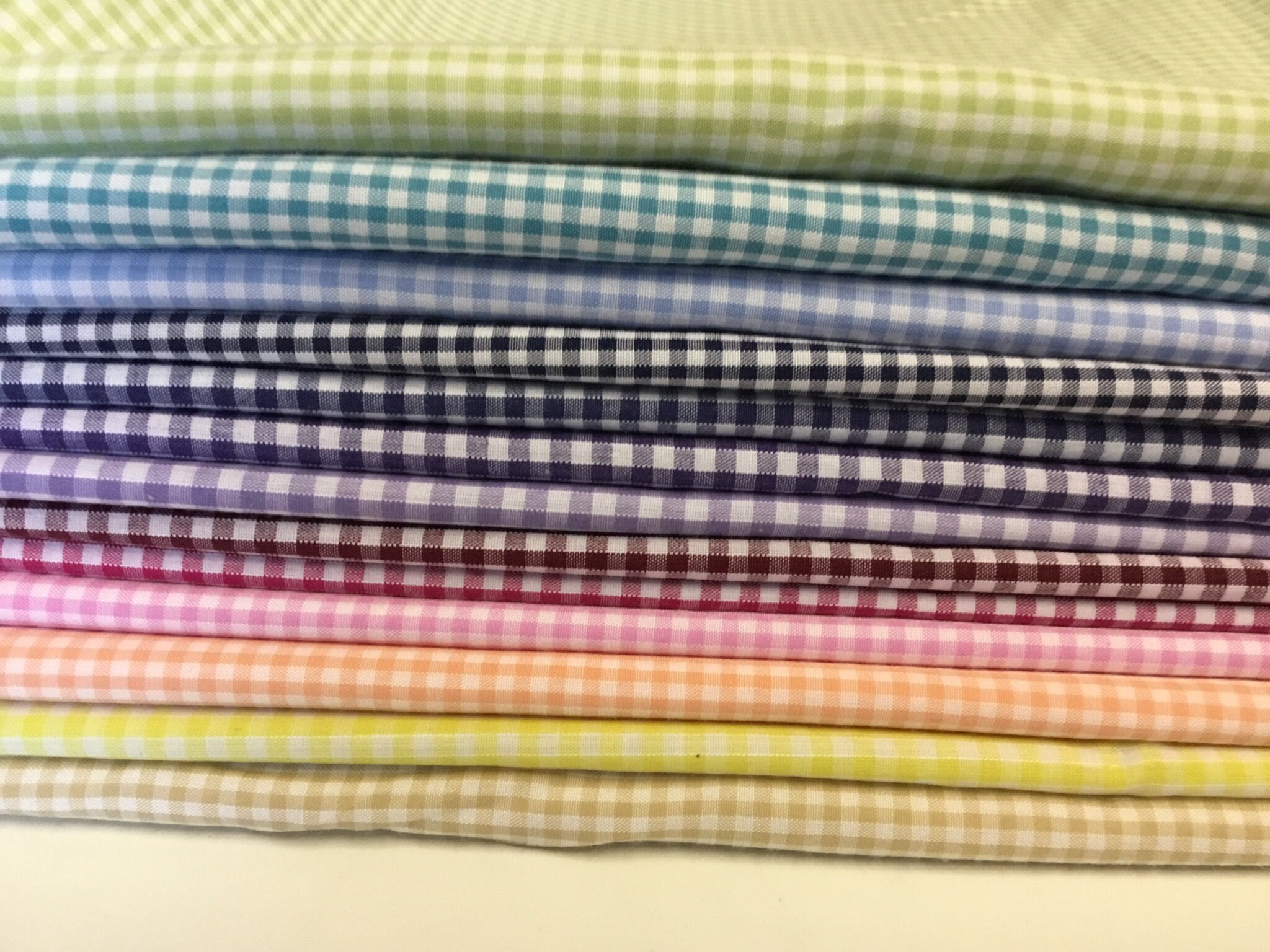 Total 13m 13pc Check poly cotton fabric