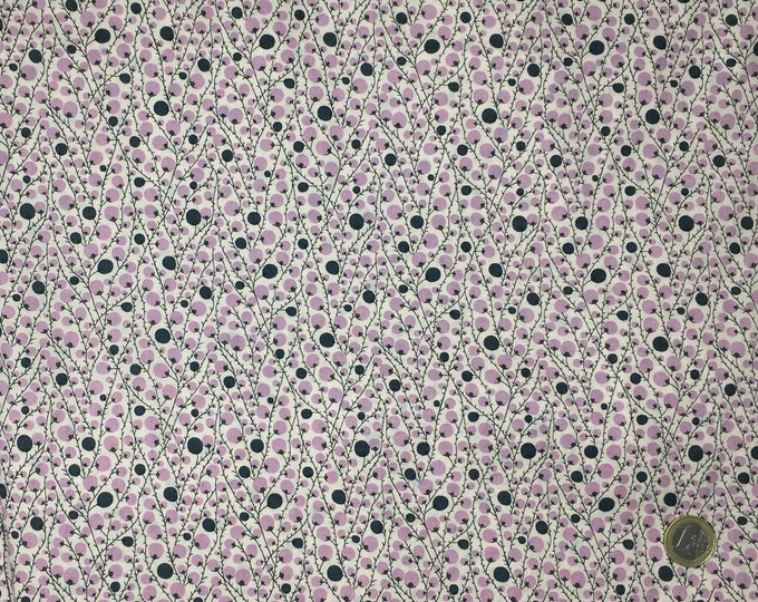 English Pima lawn cotton fabric, October Berries