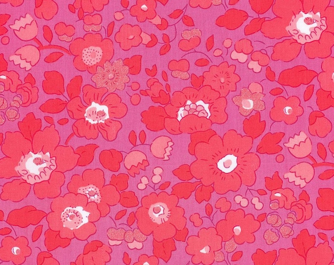 Tana lawn fabric from Liberty of London, Betsy candy kiss