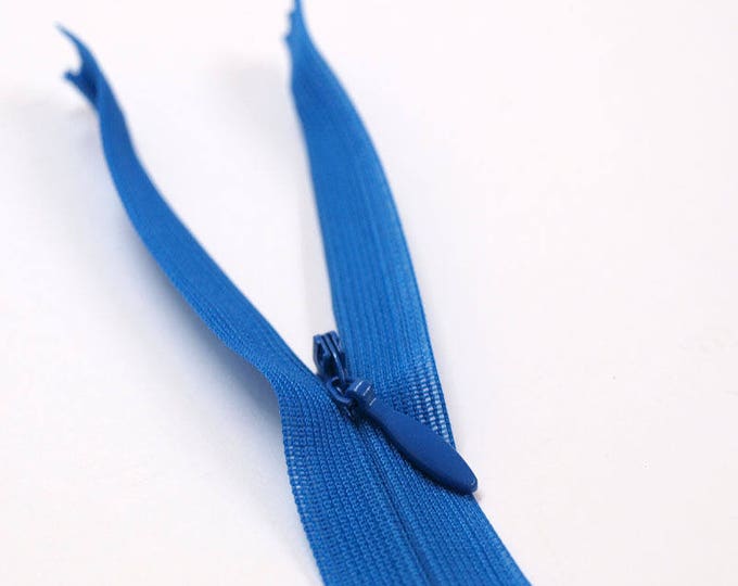 Invisible concealed zippers, 60cm (24 ») royal blue