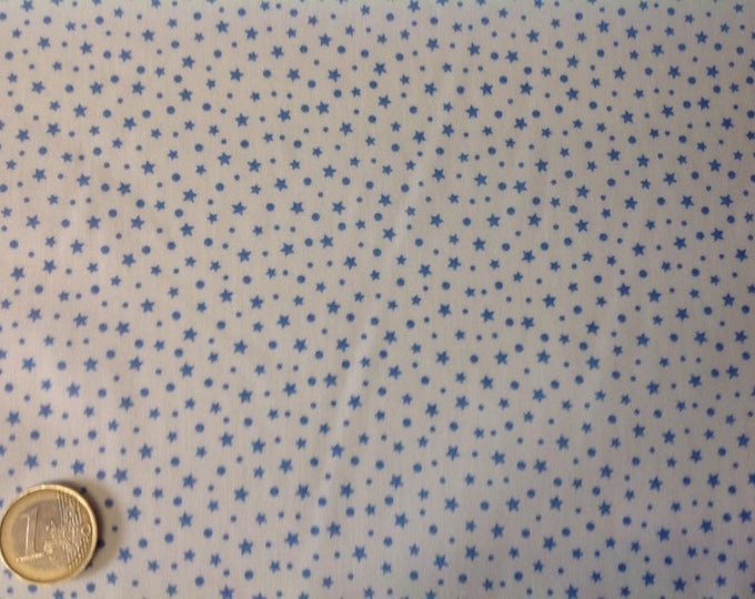 High quality cotton poplin, baby blue stars