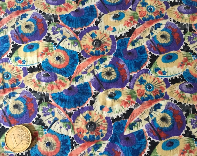 English Pima lawn cotton fabric, priced per 25cm. Umbrellas, japanese inspired