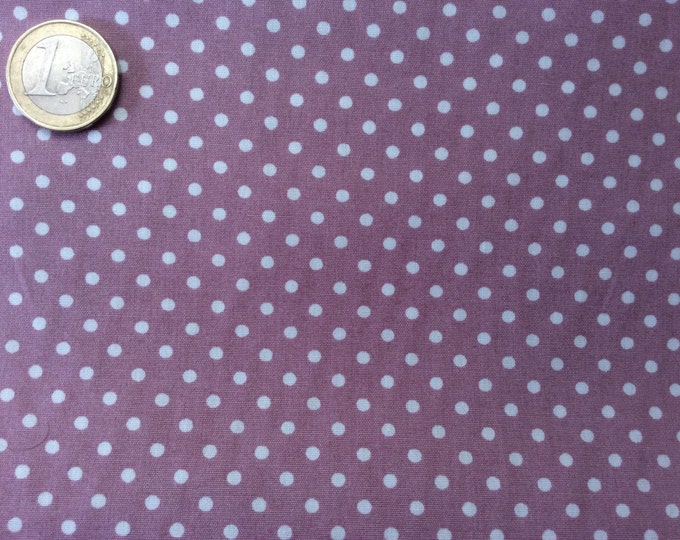 High quality cotton poplin dyed in Japan with 3mm polka dots no33