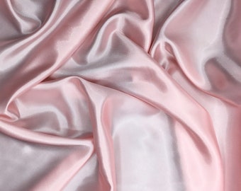 Satin simili soie, couleur rose doux no33