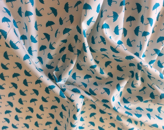 High quality cotton poplin, umbrella print