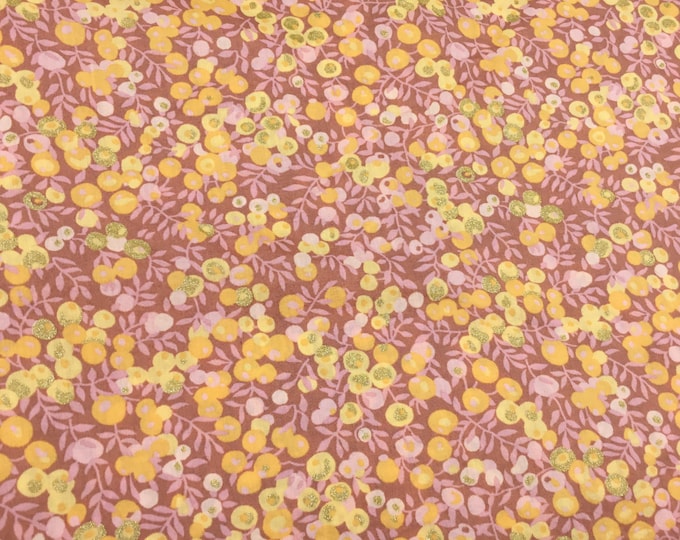 Tana lawn fabric from Liberty of London, Wiltshire bleached autumn