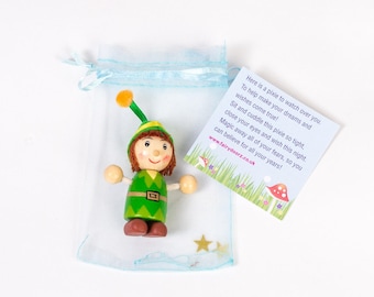 Houten karakter van Pixie-pop