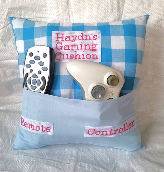 Gaming Pocket Cushion , Personalised Gaming Cushion , Controller