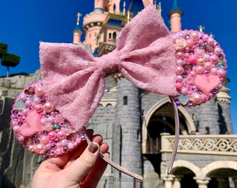 The Pink One - Handmade Deluxe Mouse Ears Headband