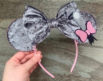 The Donkey Tail - Handmade Eeyore inspired Mouse Ears Headband